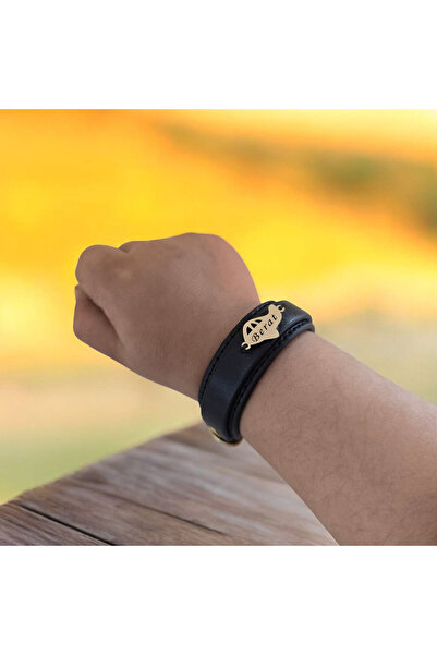 ARCHINO GOLD 14 Ayar Altın Plakalı Erkek Çocuklara Uçak Motifli Doğal Derili ...