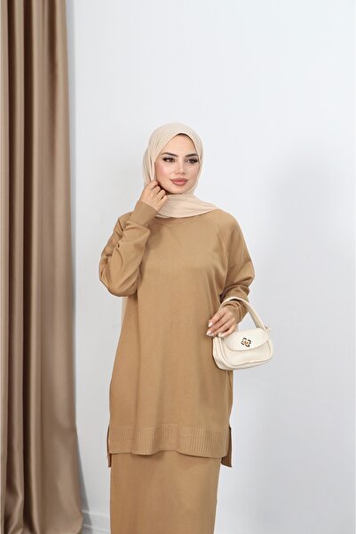 NİSUM MODA Mercerized Suit with Skirt