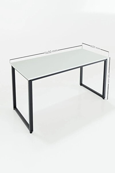 Ceramical Birou calculator Ms1, masă de studiu, birou stil simplu pentru biroul de acasă - 60x140 cm - alb