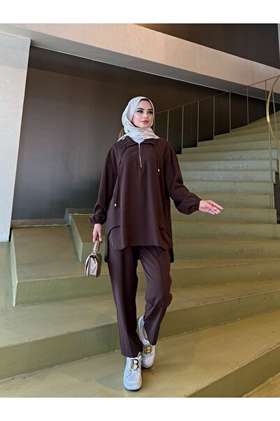 NİSUM MODA Zippered Modal Suit