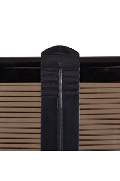 Genel Markalar Kapı Üstü Pratik Sundurma 200 X 80 cm Siyah