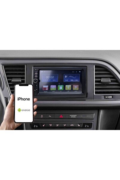 MAXESSA 7 Inc Dokunmatik Ekran Double Teyp Bluetooth Usb Sd Geri Görüş Kamerası