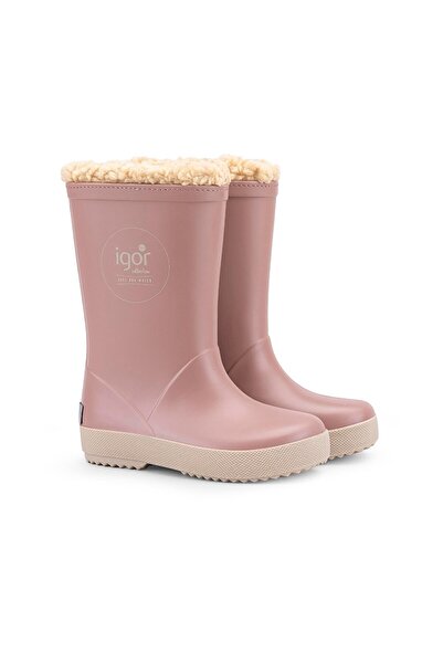 IGOR Çocuk Kürklü Yağmur Çizmesi W10293 Splash Dk Borreguıto