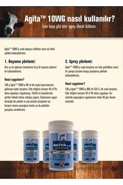 Genel Markalar Agita 10 Wg Karasinek Ilacı 100 gr