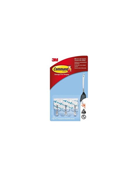 3M Carlige mici cu tija metalica 3 buc/set Command