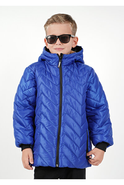 DUBLİNO KİDS Palton cu glugă pentru băiat, rezistent la apă și vânt, cu inter...