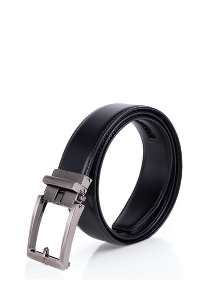 DWOY Erkek Siyah Ayarlanabilir Deliksiz Otomatik Tokalı Kemer