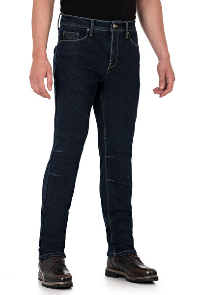The Biker Jeans City Biker Cold Killer Dark Blue Korumalı Motosiklet Kot Pantolonu Erkek
