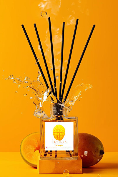 Revilya Çubuklu Oda Kokusu 100 ml Mango - Tropikal, Ferahlatıcı, Kalıcı, Doğa...