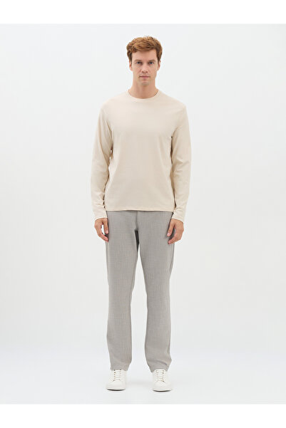 Karaca Erkek Regular Fıt Tişört-Bej