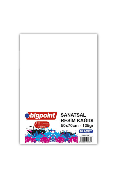 Bigpoint Sanatsal Resim Kağıdı 50x70cm 135 Gram - 10 Yaprak