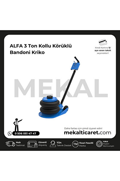 Alfa 3 Ton Kollu Körüklü Bandoni Kriko
