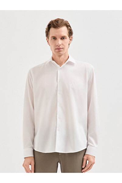 Karaca Erkek Regular Fıt Gömlek-Beyaz