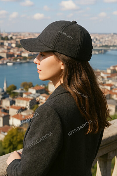 Ritagarcia Unisex Gri Kaşe Kumaş Kışlık Kep Şapka