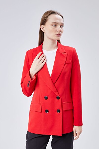 Bolivente Red Regular Fit Lined Woven Jacket