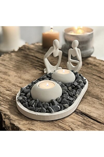 bi ondan bi bundan Beton Mumluk Seti Düşünen Kadınlar Obje Seti