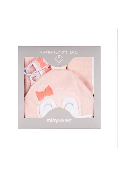 Miny Center Kız Bebek Havlu 3'lü Set