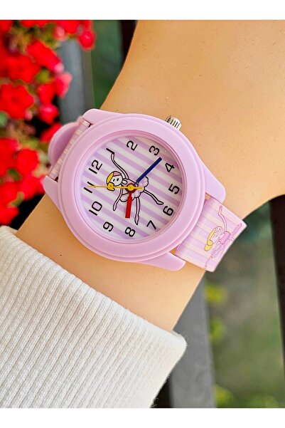 Weluxa Silicone Band Ballerina Patterned Girl's Wrist Watch for 6 Years and Above