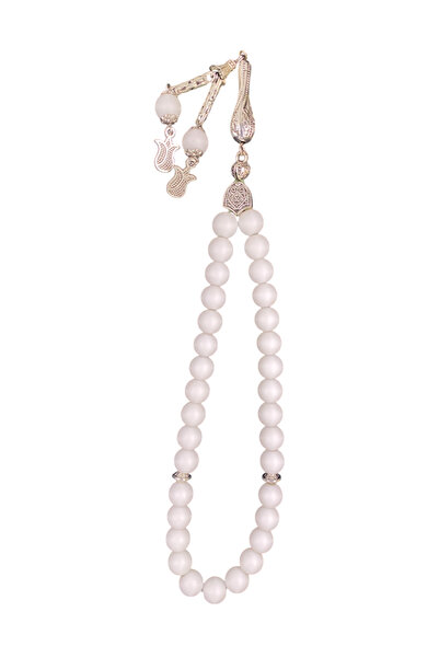 Evvel Aksesuar White Ceyt Prayer Beads
