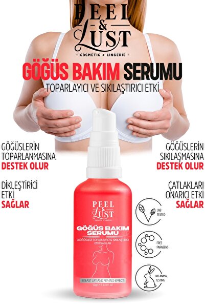PEEL & LUST Göğüs Sıkılaştırma ve Dikleştirmeye Yardımcı Göğüs Serumu