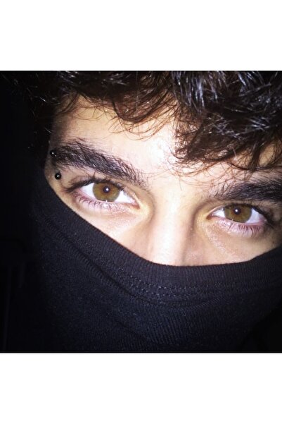 Heppii Cerrahi Çelik Siyah Renkli Kaş Piercingi 6 mm