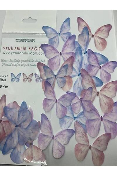 MELT PASTRY Yenilebilir Kağıt Wafer Paper Hazır Kesilmiş Kelebekler YK-006