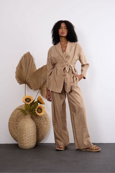 Bolivente Mink Oversize Kimono Set