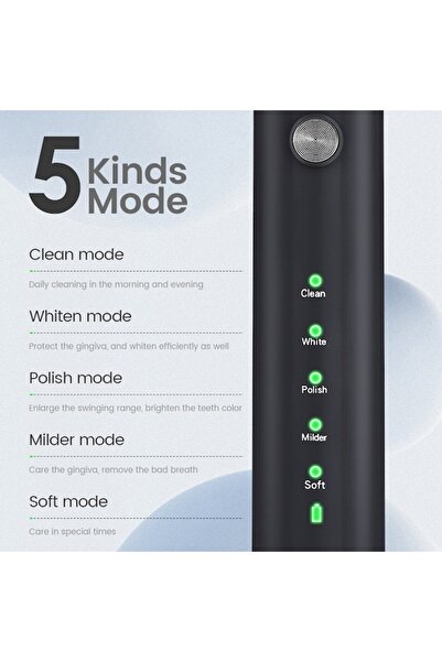 OEM Sonic Electric Toothbrush EA316, 38,000 movements/min, 5 cleaning modes, 60-day autonomy, smart time