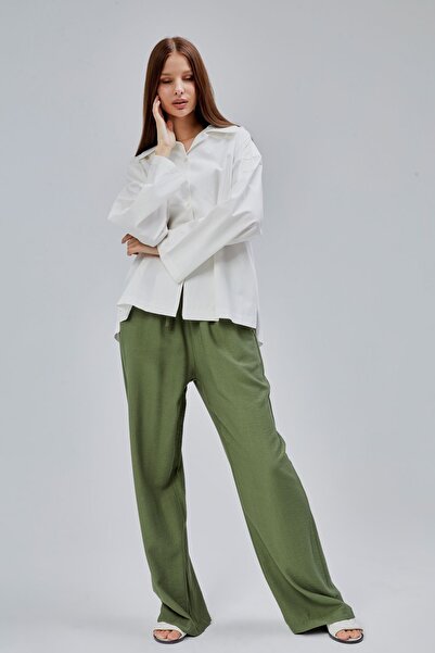 Bolivente Ecru Oversize Poplin Shirt