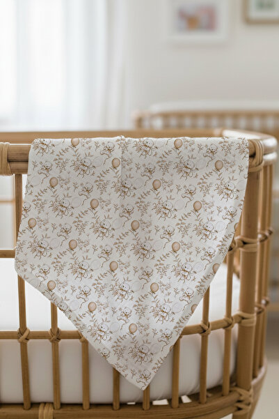 Little Hippo بطانية موسلين متعددة الأغراض 100x120 + كيس