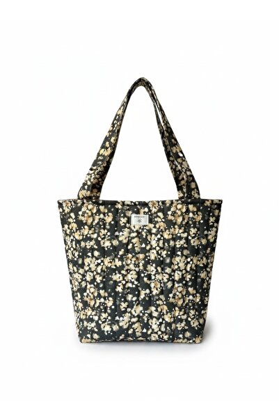 Sonido Design Sonido Kapitone Ekstra Bir Gözlü Alışverişin Kahve Tote Çanta Büyük Boy