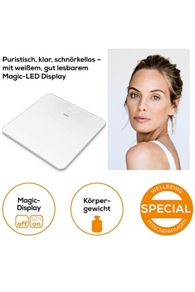 Beurer Gs 225 Cam Baskül 180 Kg Kapasiteli Dijital Tartı