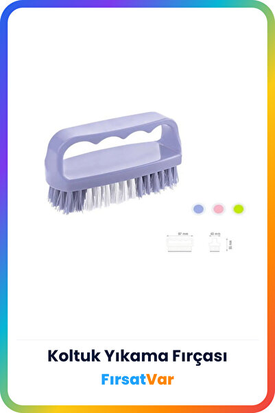FırsatVar Ele Geçmeli Koltuk Kanepe Temizleme Yıkama Süpürme Fırçası
