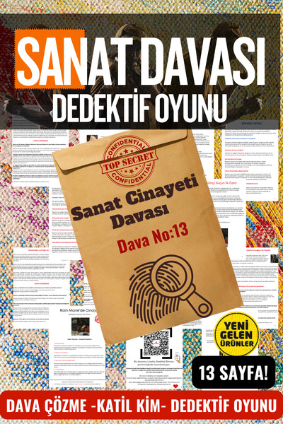 GameBulance Murder Solving Game - Detective Game - Who Is the Killer Game - Crime Solving Game - Art Case