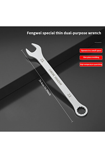 Choice 22MM Two-purpose Wrench Open Plum Dumb Wrench 8-24mm Double Head Large Plum Two-purpose Wrench for A