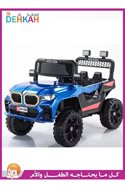 dehkah لعبة سيارة جيب كهربائي للأطفال 4*4 – تصميم رياضي مزدوج المقاعد مع إضاء...