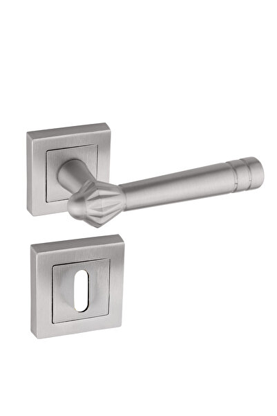 zerafev Lüks Yalı Koleksiyonu Kare Rozetli Alüminyum Kapı Kolu (Kapı Kulbu) (...