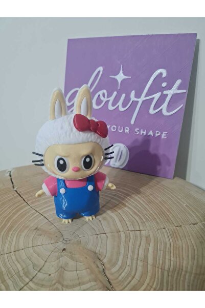 glowfit Hello Kity Labubu Sağlıklı PETG malzemeden üretilmiş 3D Figür 13cm