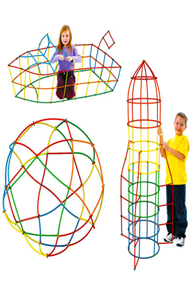 a v d a أعواد الخيزران المعبأة في علبة 300 قطعة مكعبات بناء تعليمية على شكل أ...