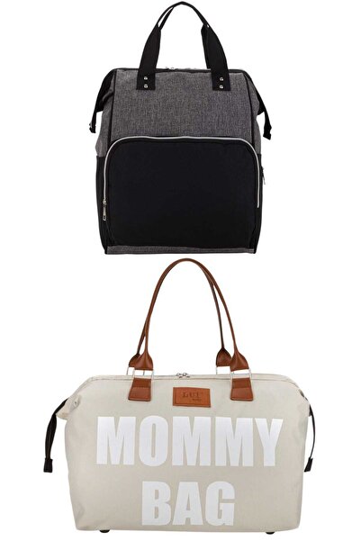 Lui Baby Anne Bebek Bakım Sırt Çantası Ve Mommy Bag Omuz Çantası 2'li set