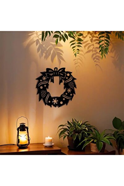 VENON Yılbaşı Hazırlık Duvar Kapı Süsü 30 Cm METAL NOEL Kutlama Parti Yıllar Boyu Kullanım