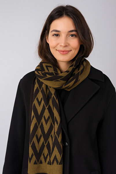 Sebir Moda Πλεκτό κασκόλ με σχέδιο V