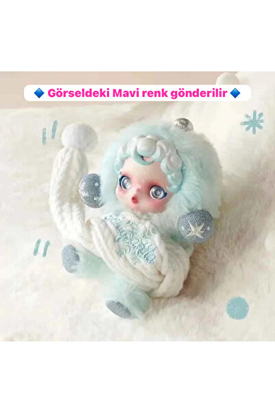 labubu sepeti Labubu Skullpanda Winter mavi . .