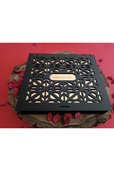 asaflazer Isme Özel Tesbih Kutusu Ahşap Tesbih Kutusu 10 Lu Kutu