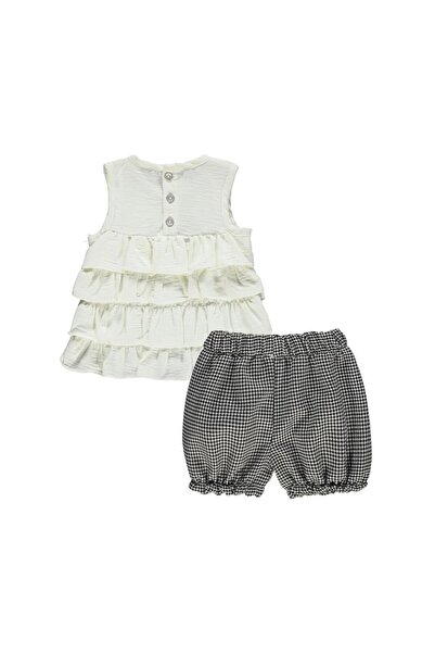 Civil Baby Layered Bandana 6-18 Months Set - Ecru 12-18 Months