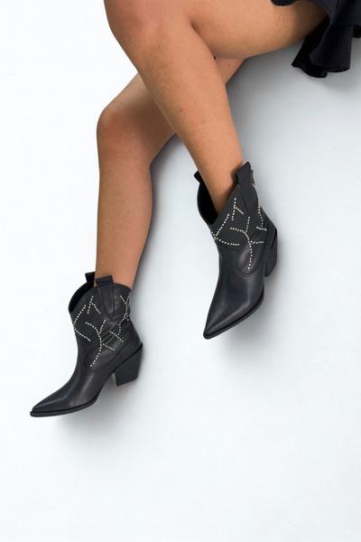 inizio Black Pin - Women's Western Boots (Y2006)