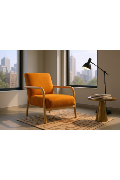 BLEG Dora İskandinav Tarzı Masif Kayın Berjer – Hazır Kurulum