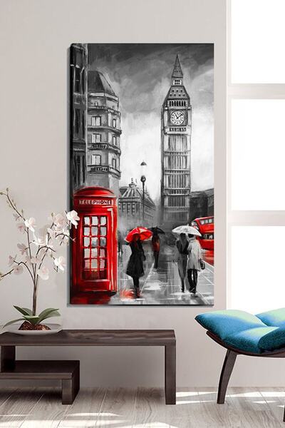 ColorVision Londra Telefon Klübesi Kanvas Tablo 60x90 cm