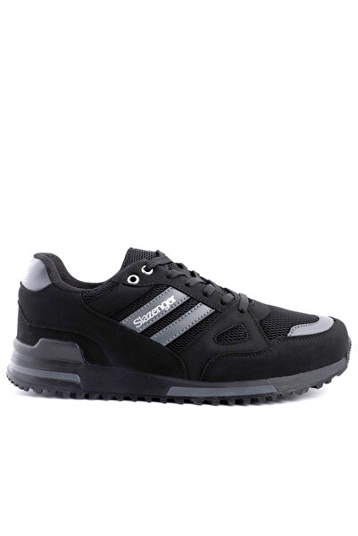 Slazenger MAROON I Büyük Beden Erkek Siyah / Siyah Günlük Spor Ayakkabısı