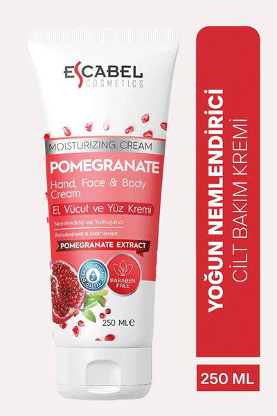 Escabel Nar Özlü El Vücut Ve Yüz Nemlendirici Ve Yoğun Bakım Kremi